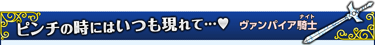 ヴァンパイア騎士(ナイト)