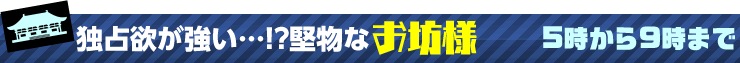 5時から9時まで