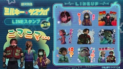 アニメ「銀河特急 ミルキー☆サブウェイ」のLINEスタンプ第2弾